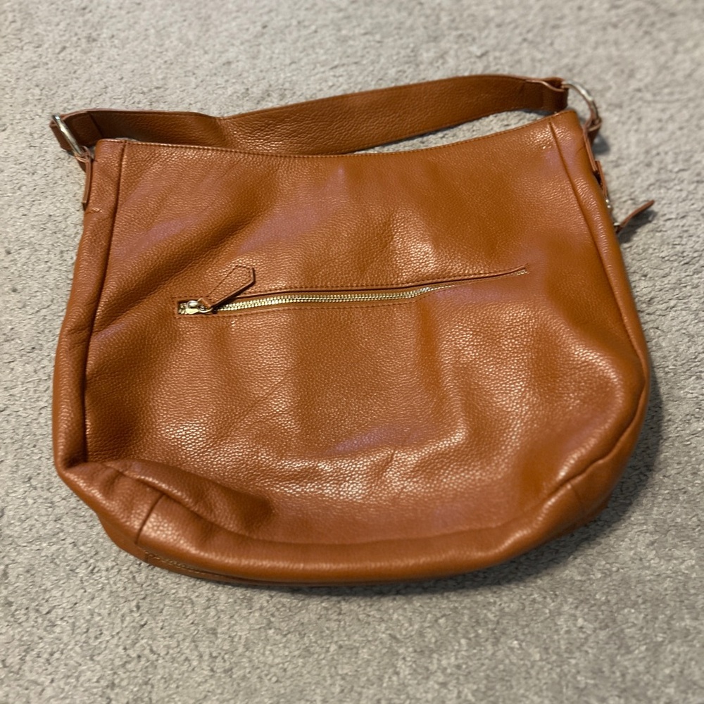 Laggo Taylor Cognac Leather Hobo Bag